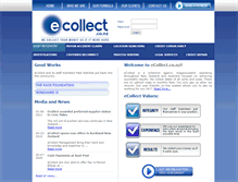 Tablet Screenshot of ecollect.co.nz